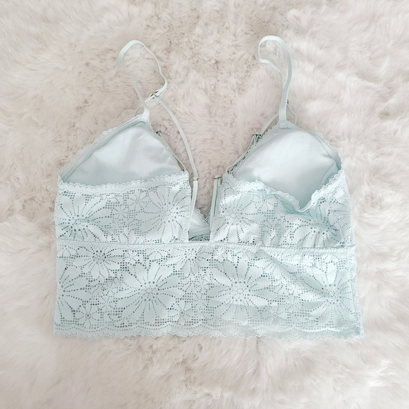🫧AERIE LACE PADDED LONGLINE BRALETTE SIZE S - Picture 8 of 8